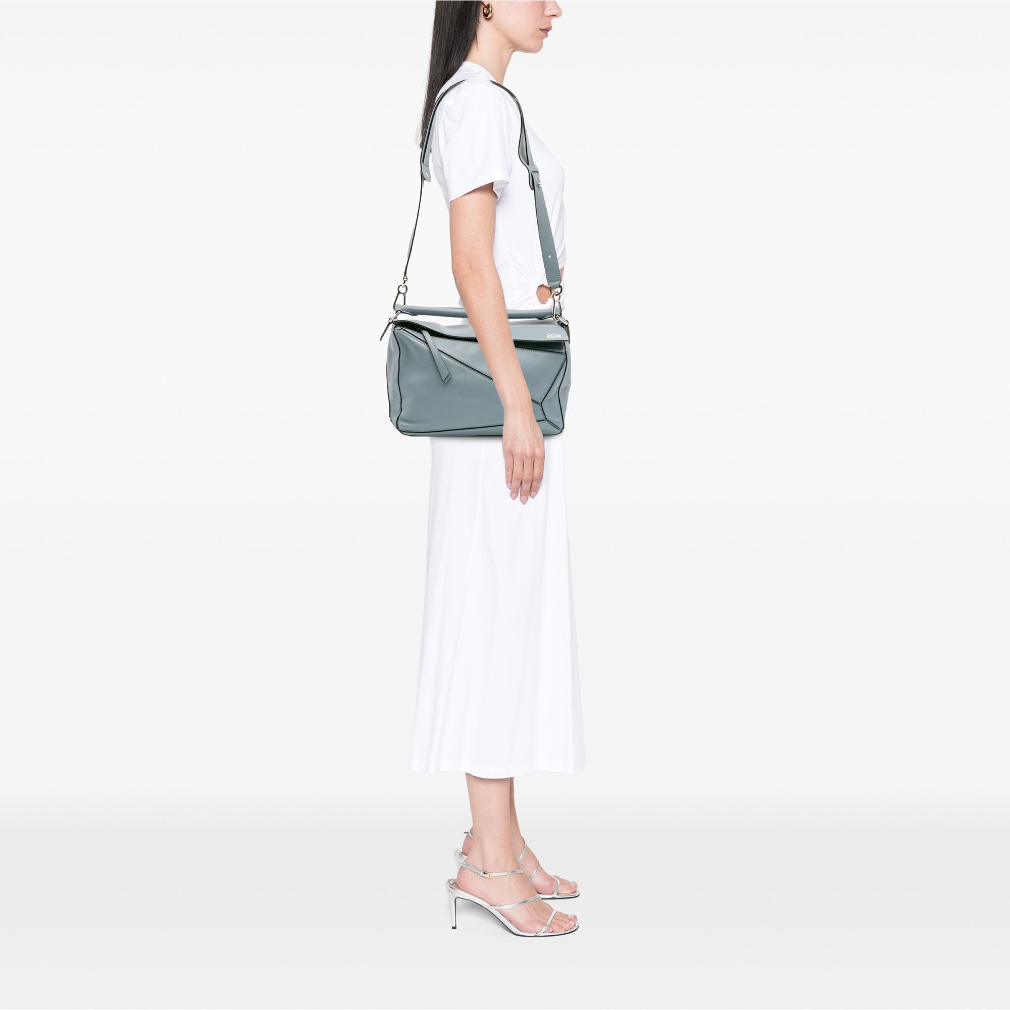 Medium Calfskin Puzzle Satchel