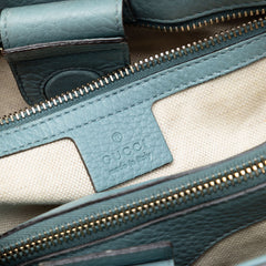 Medium Calfskin Bamboo Shopper Satchel