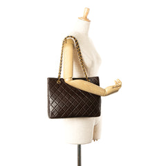 CC Quilted Lambskin Turnlock Tote