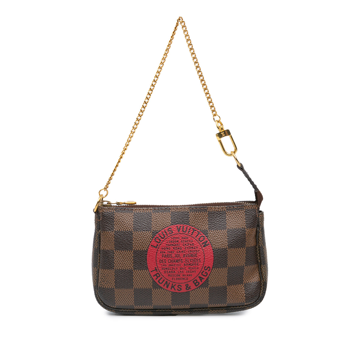 Damier Ebene Trunks and Bags Mini Pochette Accessoires