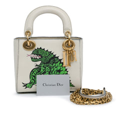 Limited Edition Niki De Saint Phalle Mini Dragon Calfskin Lady Dior