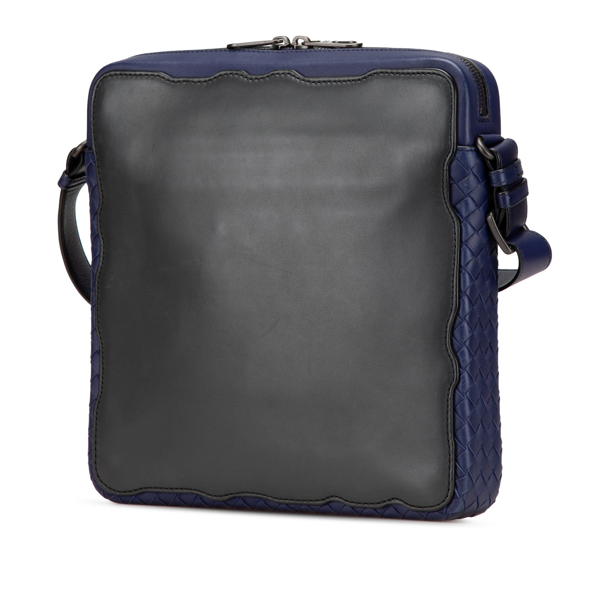 Intrecciato Trimmed Leather Crossbody