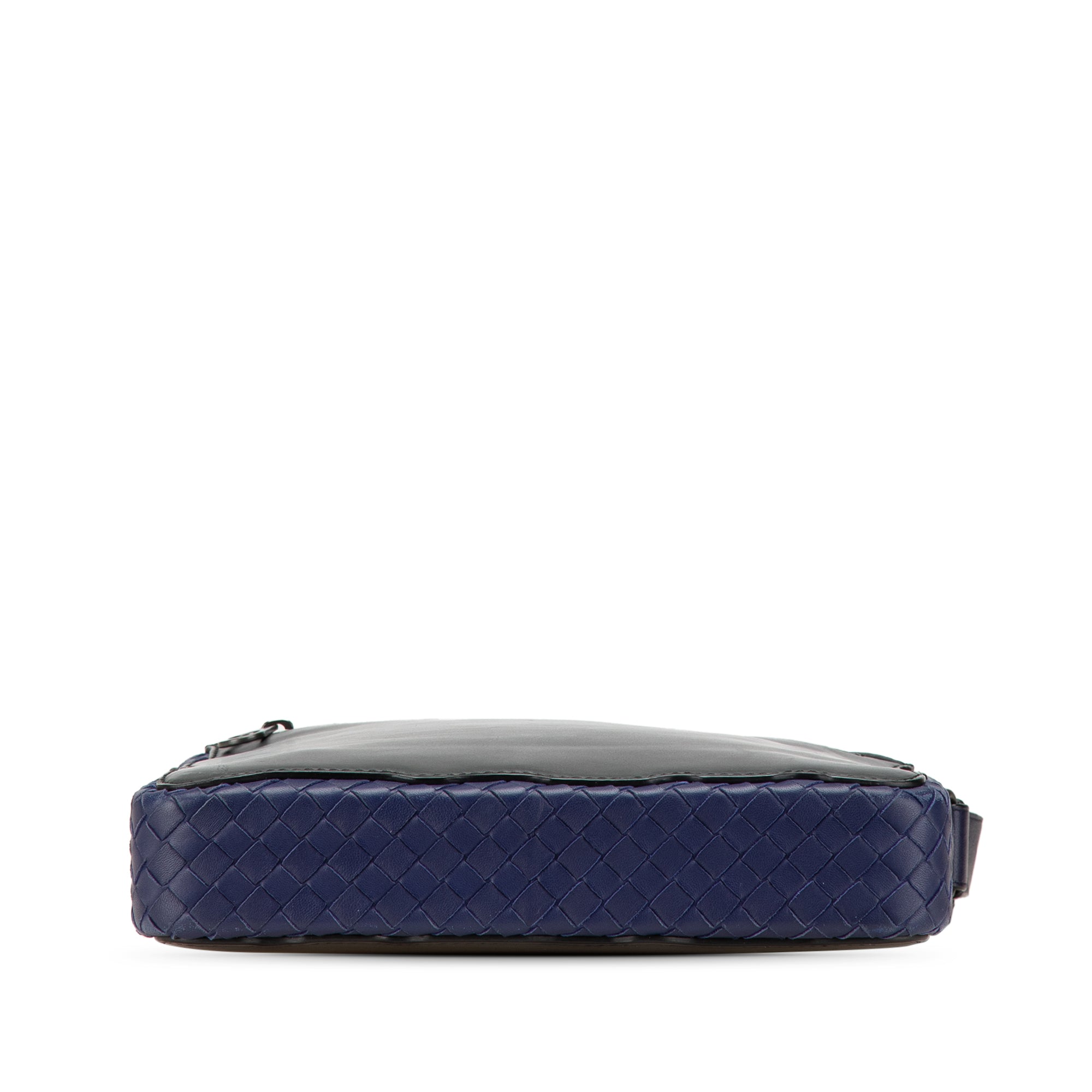 Intrecciato Trimmed Leather Crossbody