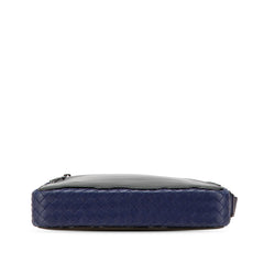 Intrecciato Trimmed Leather Crossbody