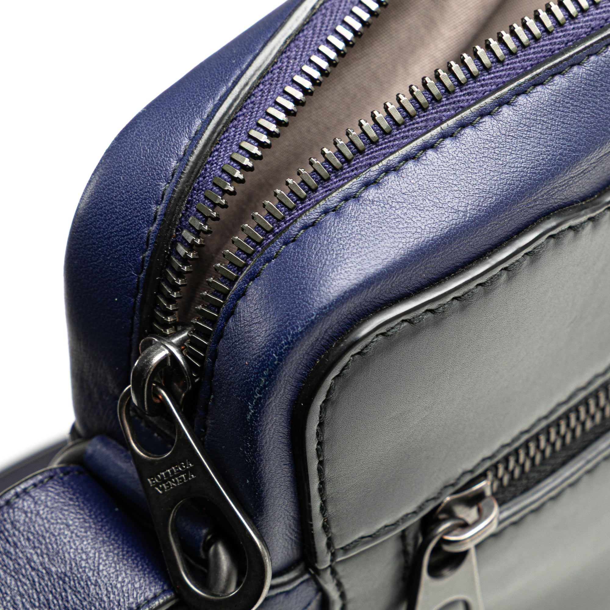 Intrecciato Trimmed Leather Crossbody