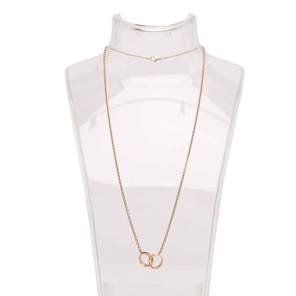 18K Rose Gold Interlocking Love Necklace