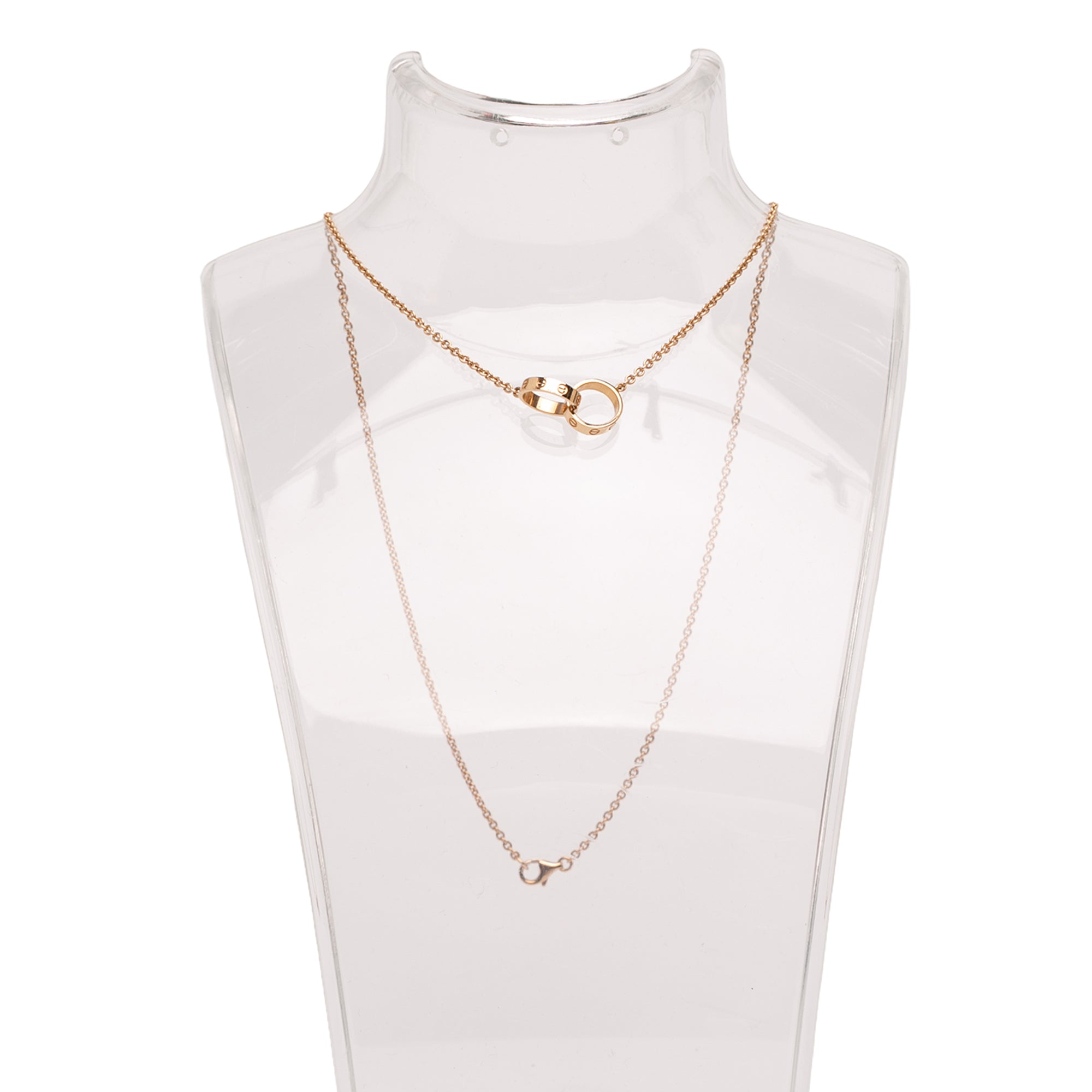 18K Rose Gold Interlocking Love Necklace