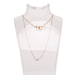 18K Rose Gold Interlocking Love Necklace