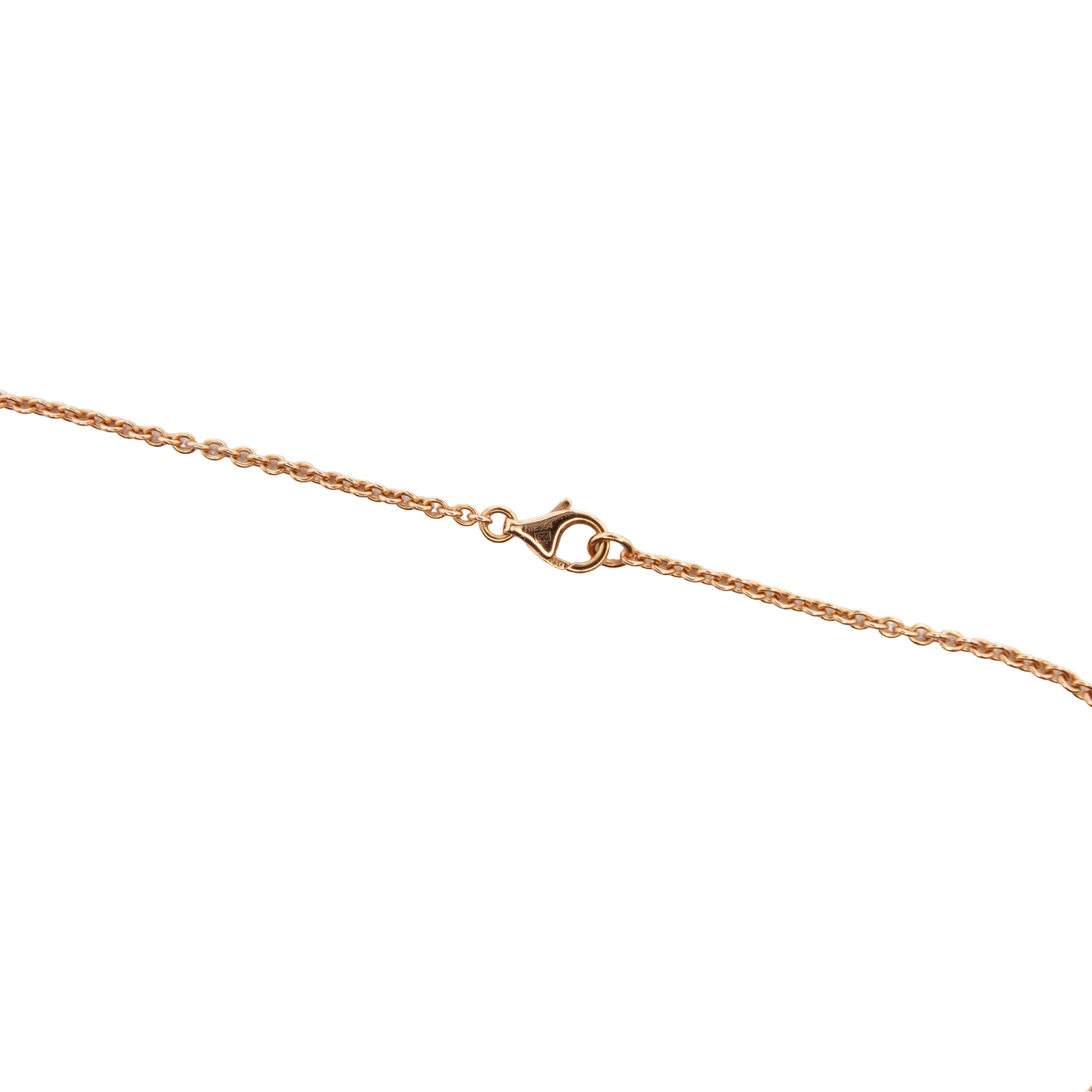 18K Rose Gold Interlocking Love Necklace