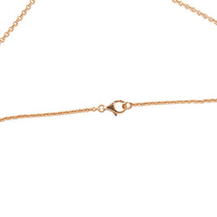 18K Rose Gold Interlocking Love Necklace