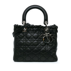 Medium Lambskin Cannage Bow Lady Dior