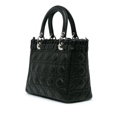 Medium Lambskin Cannage Bow Lady Dior