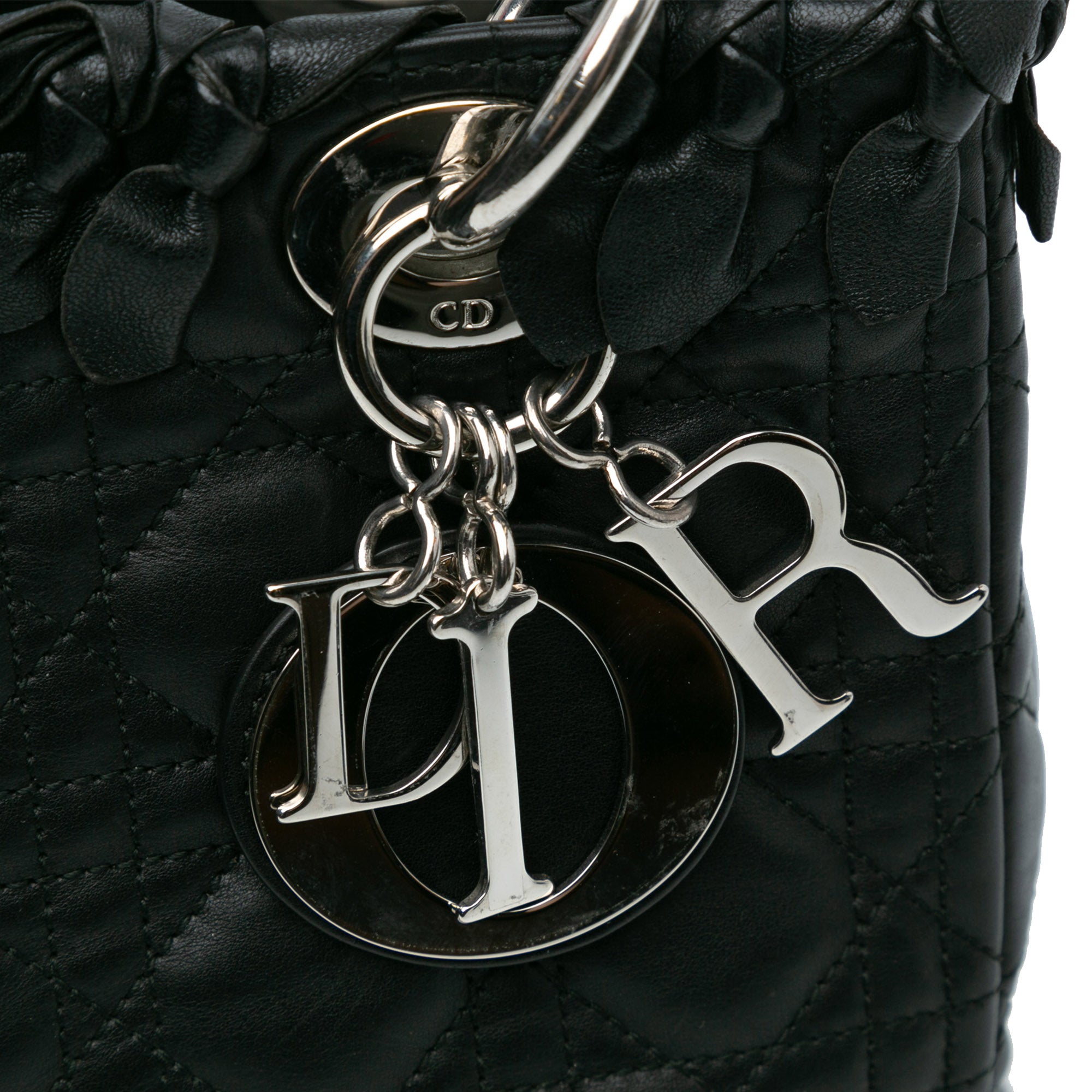 Medium Lambskin Cannage Bow Lady Dior