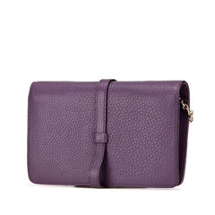 Pebbled Calfskin Piston Broadway Evening Bag