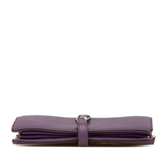 Pebbled Calfskin Piston Broadway Evening Bag