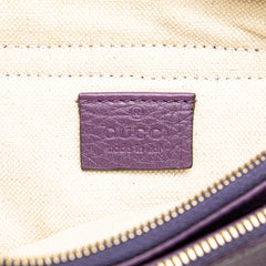 Pebbled Calfskin Piston Broadway Evening Bag