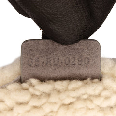 Shearling Suede Saddle Bag
