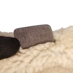 Shearling Suede Saddle Bag