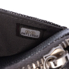 Quilted Metallic Caviar Golden Class Wallet On Chain