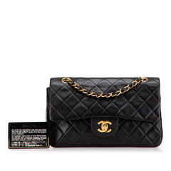 Small Classic Lambskin Double Flap