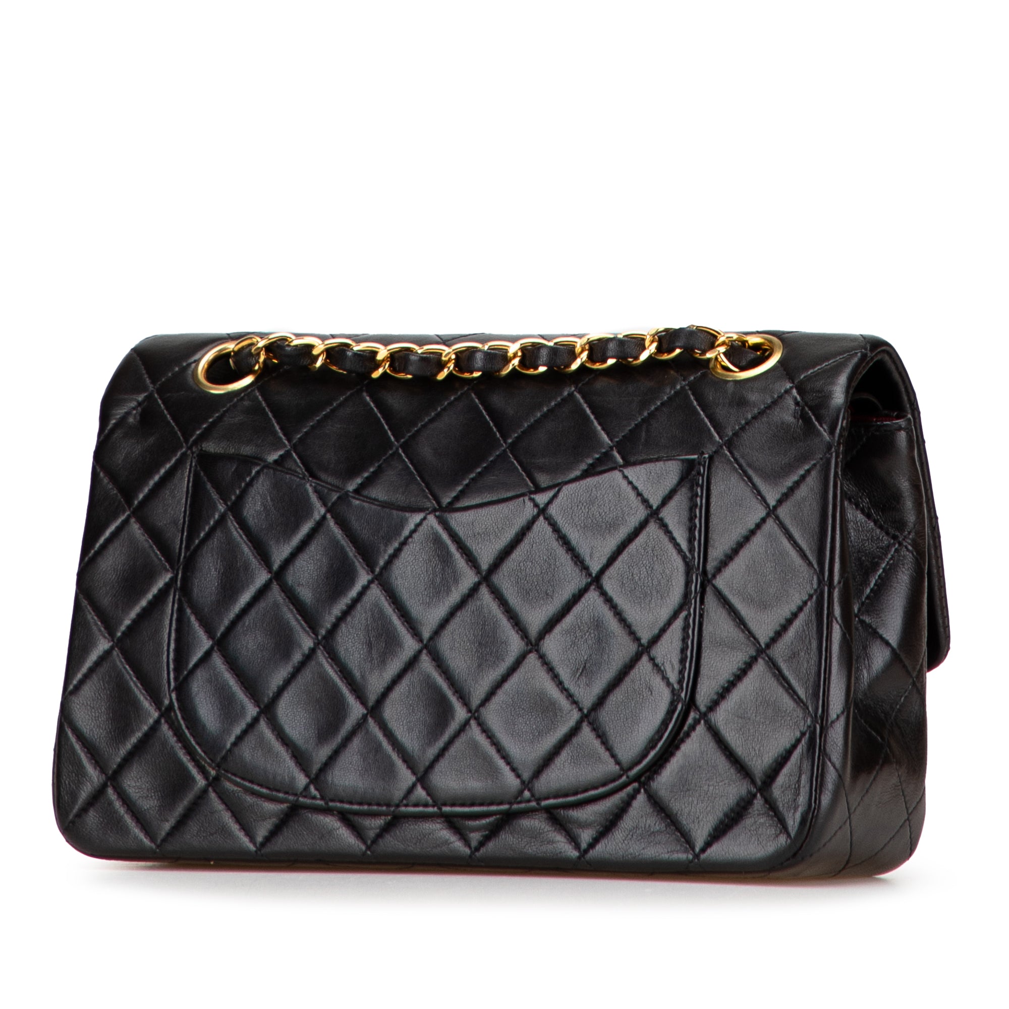 Small Classic Lambskin Double Flap