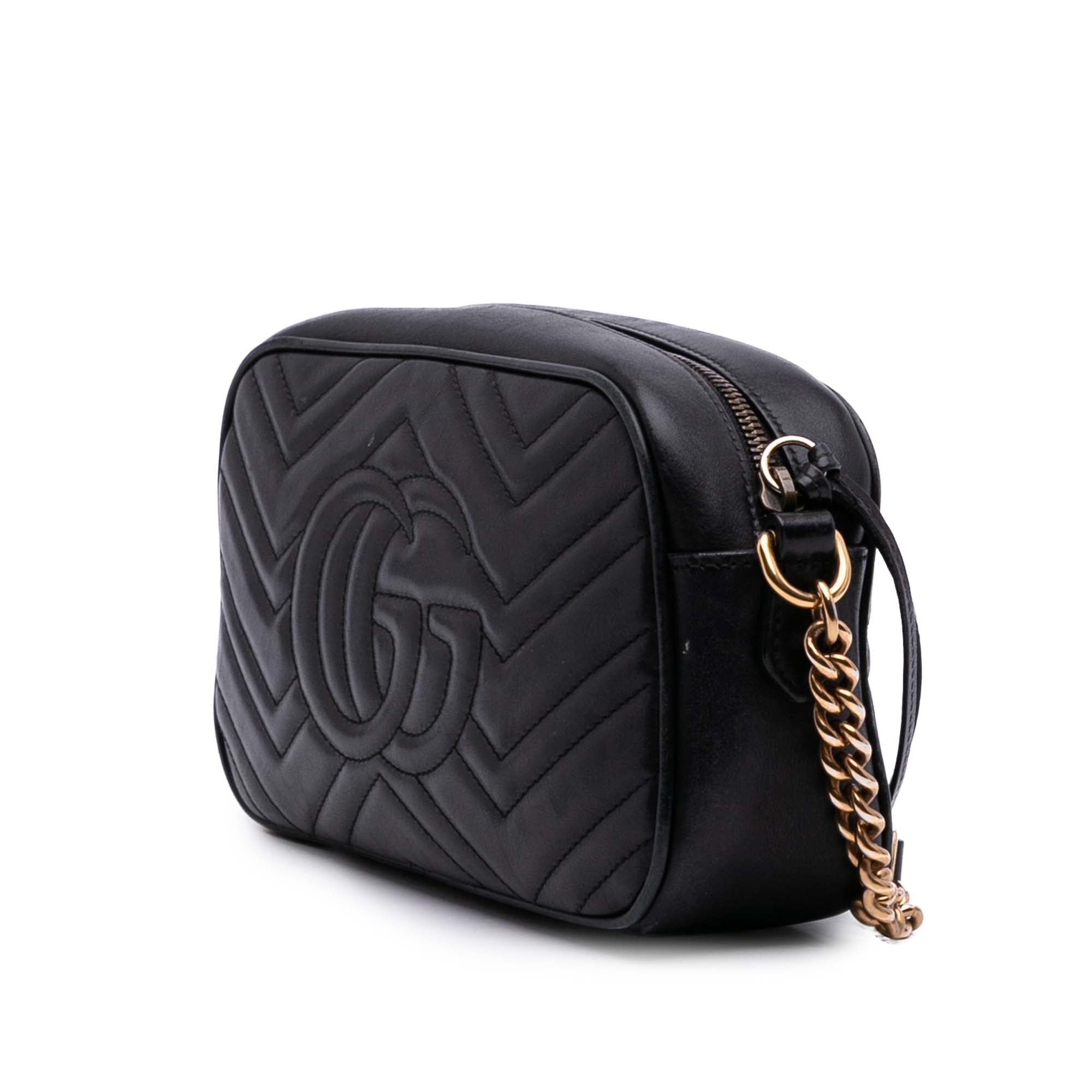 Small GG Marmont Matelasse Leather Crossbody