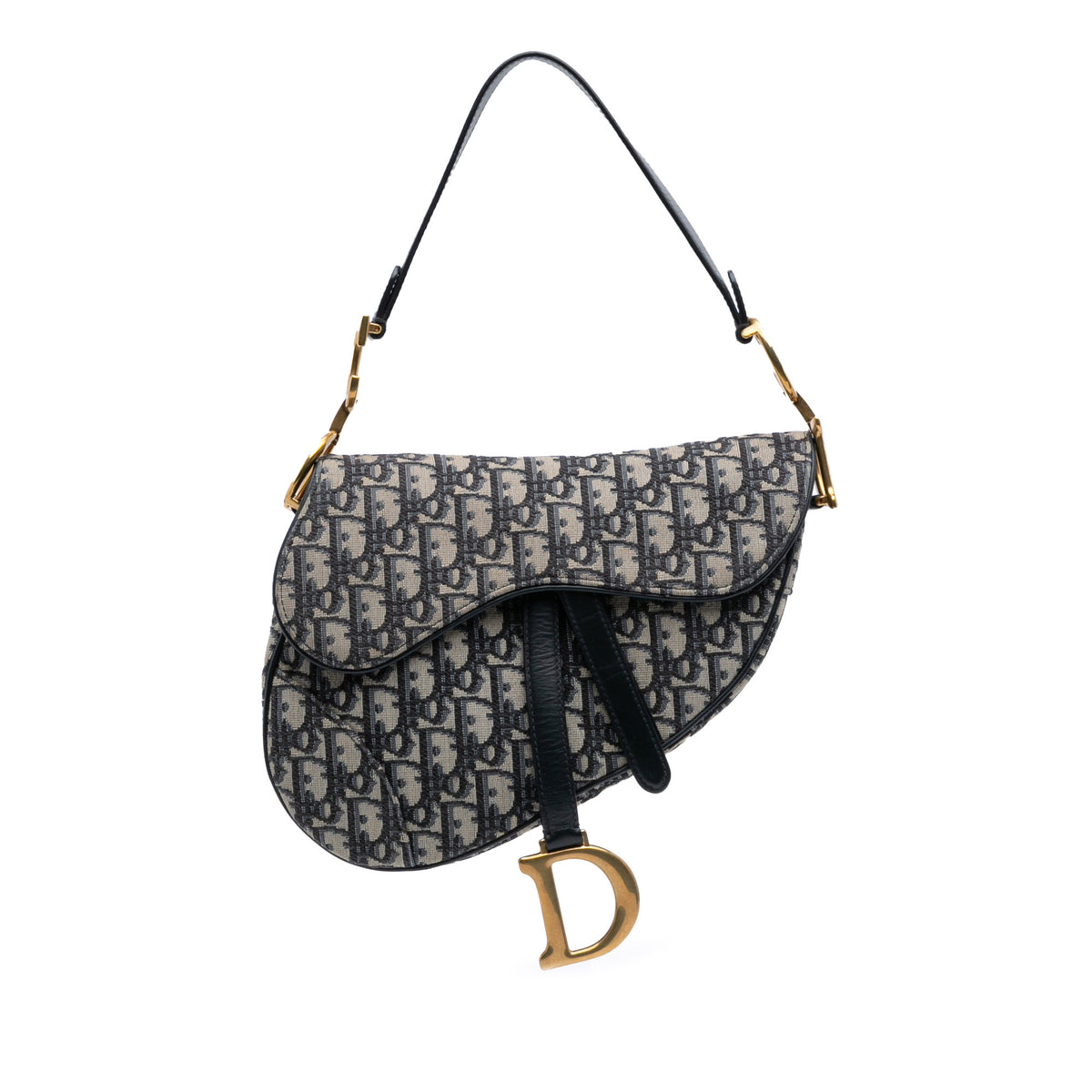 Oblique Canvas Saddle Bag