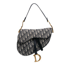 Oblique Canvas Saddle Bag