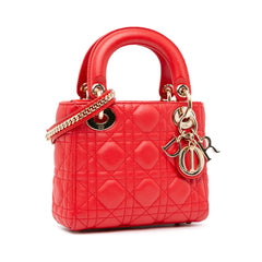 Mini Lambskin Cannage Lady Dior_1