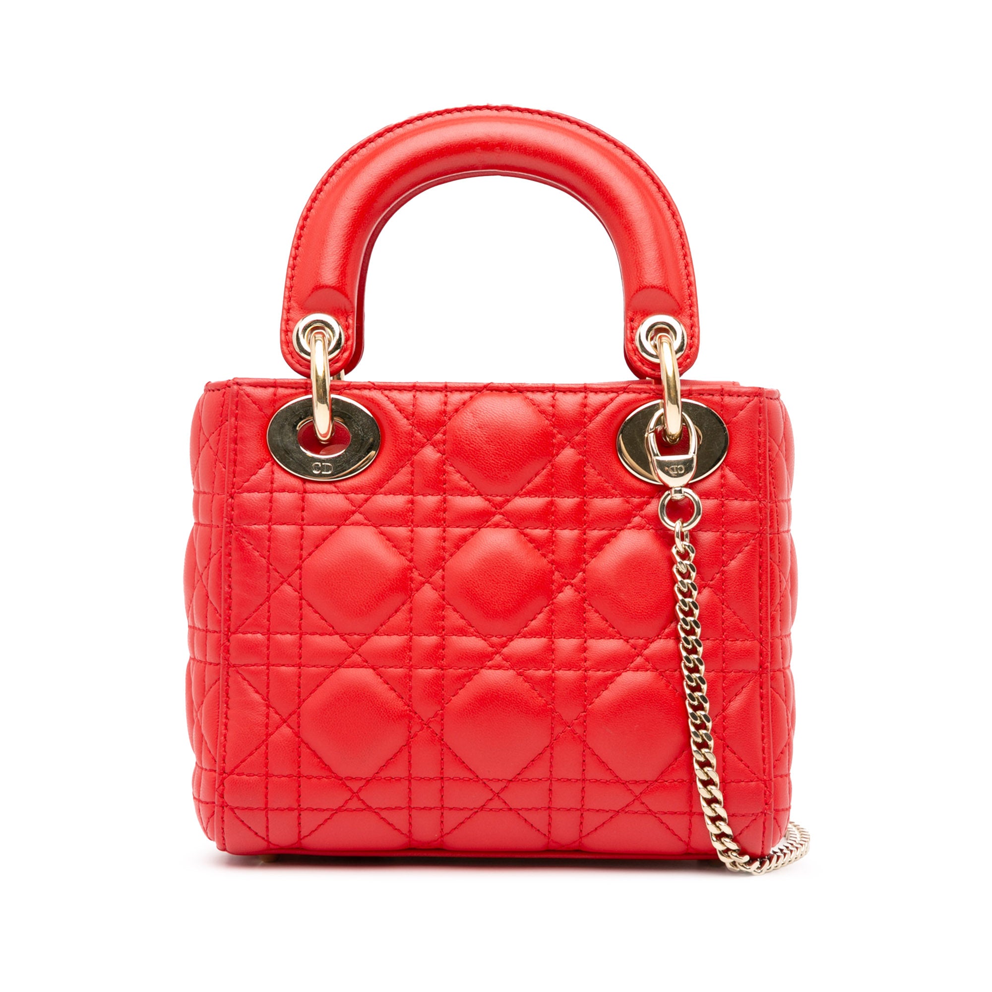 Mini Lambskin Cannage Lady Dior_2