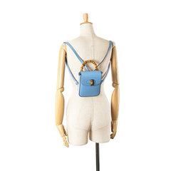 Mini Calfskin Bamboo Top Handle Bag