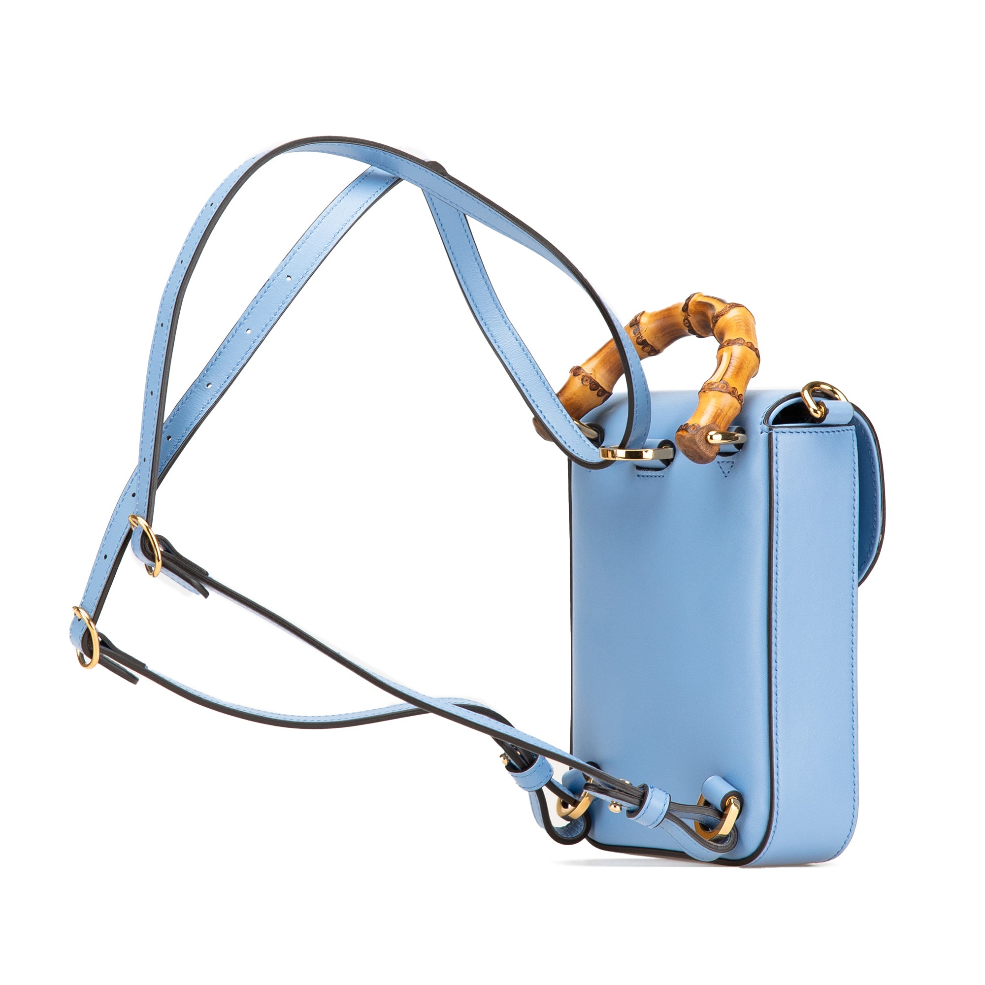 Mini Calfskin Bamboo Top Handle Bag