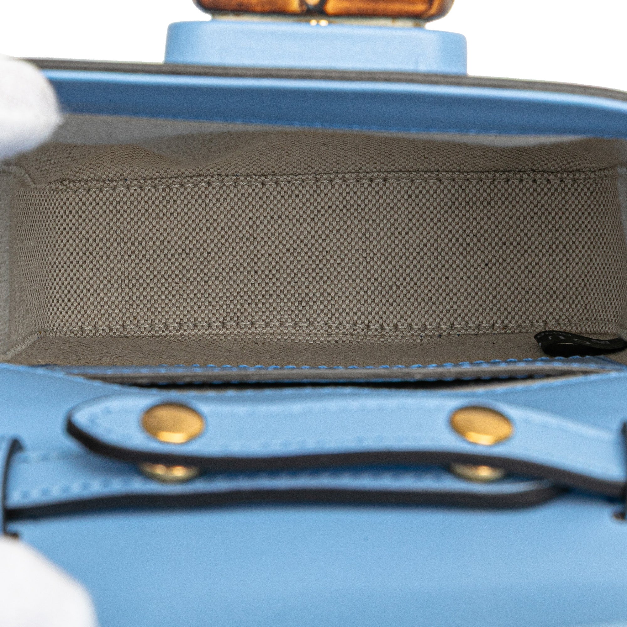 Mini Calfskin Bamboo Top Handle Bag