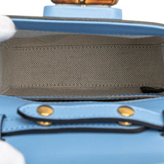 Mini Calfskin Bamboo Top Handle Bag