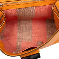 Small Leather Bamboo Daily Satchel