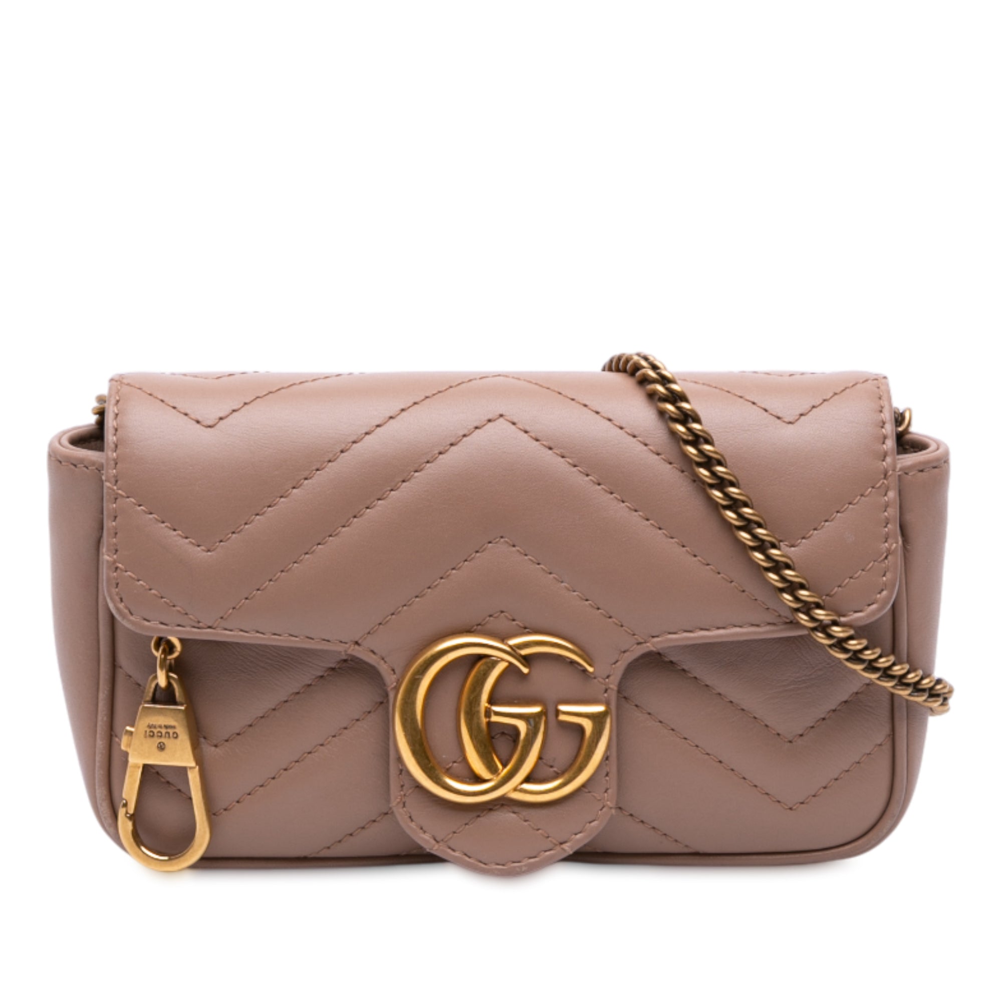 Mini GG Marmont Matelasse Leather Flap Crossbody