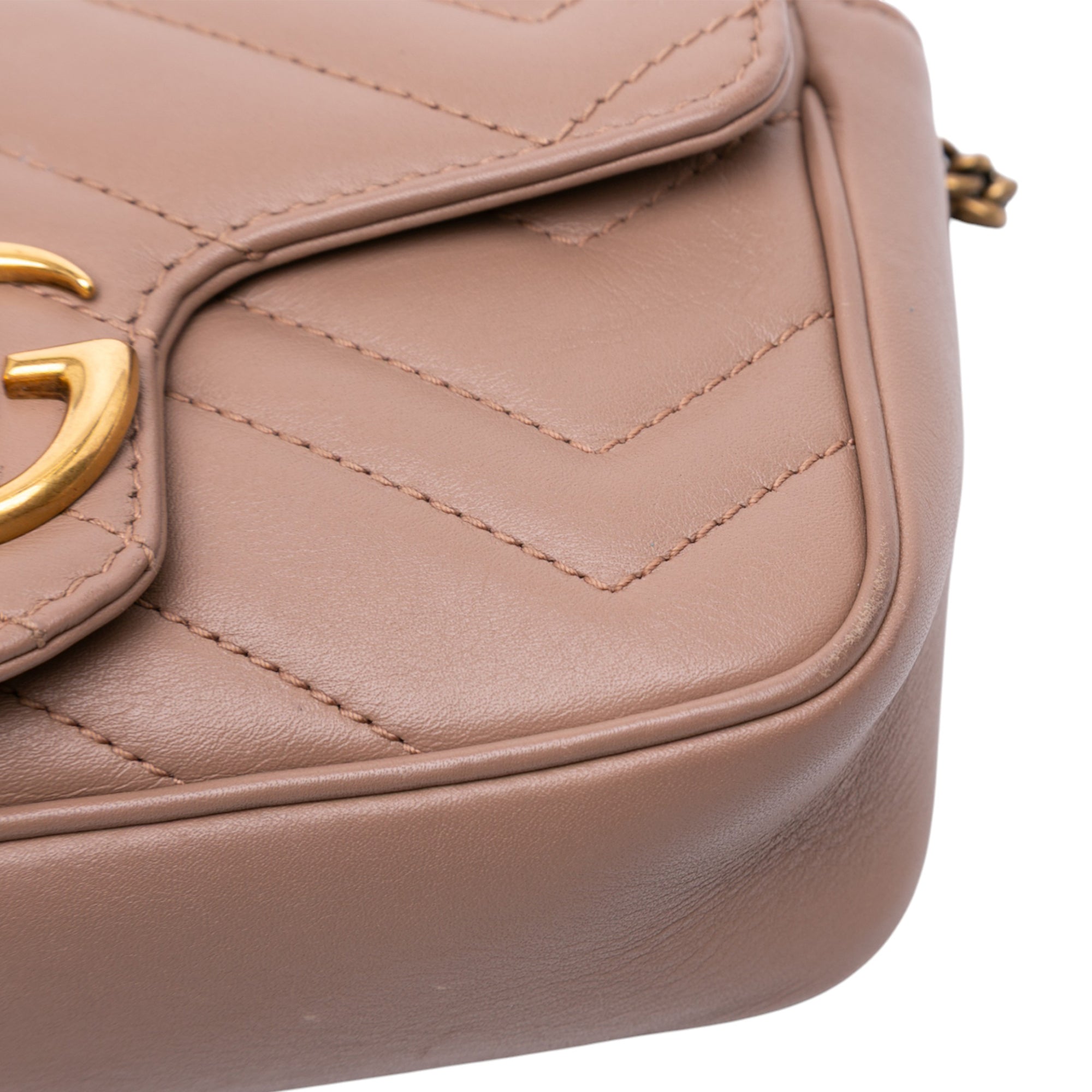 Mini GG Marmont Matelasse Leather Flap Crossbody