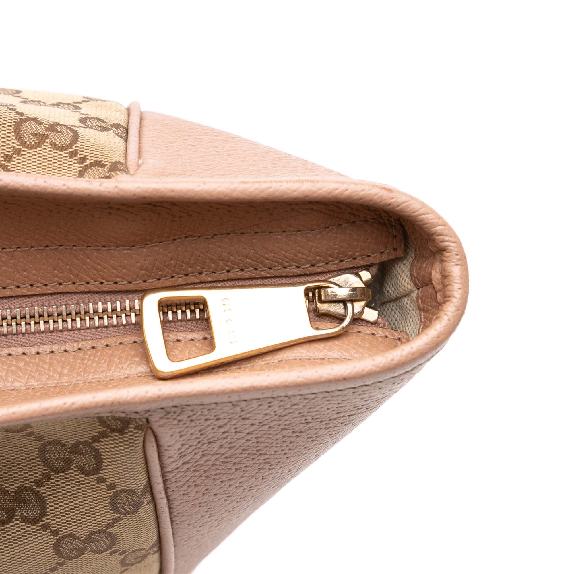 GG Canvas and Leather Bree Tote