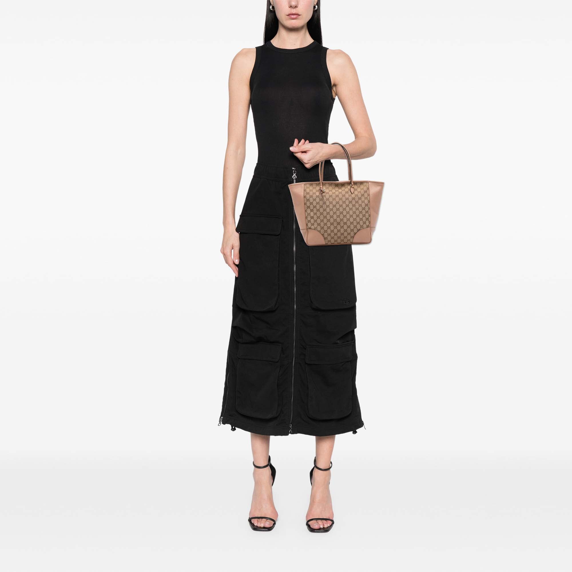 GG Canvas and Leather Bree Tote