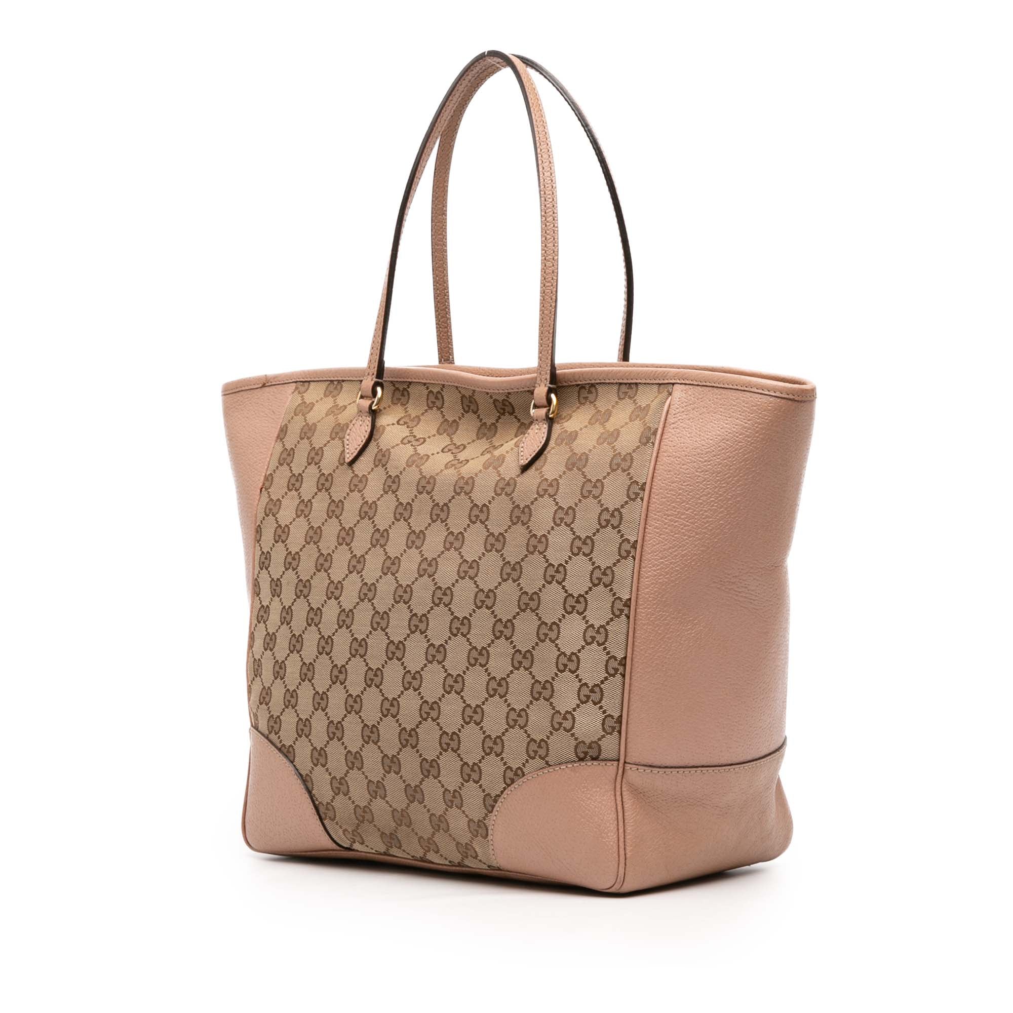 GG Canvas and Leather Bree Tote