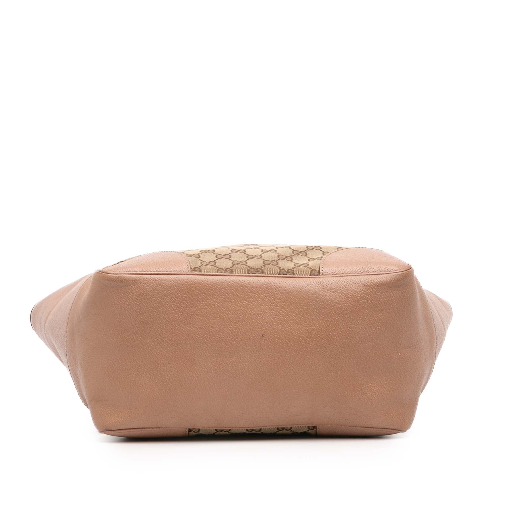 GG Canvas and Leather Bree Tote
