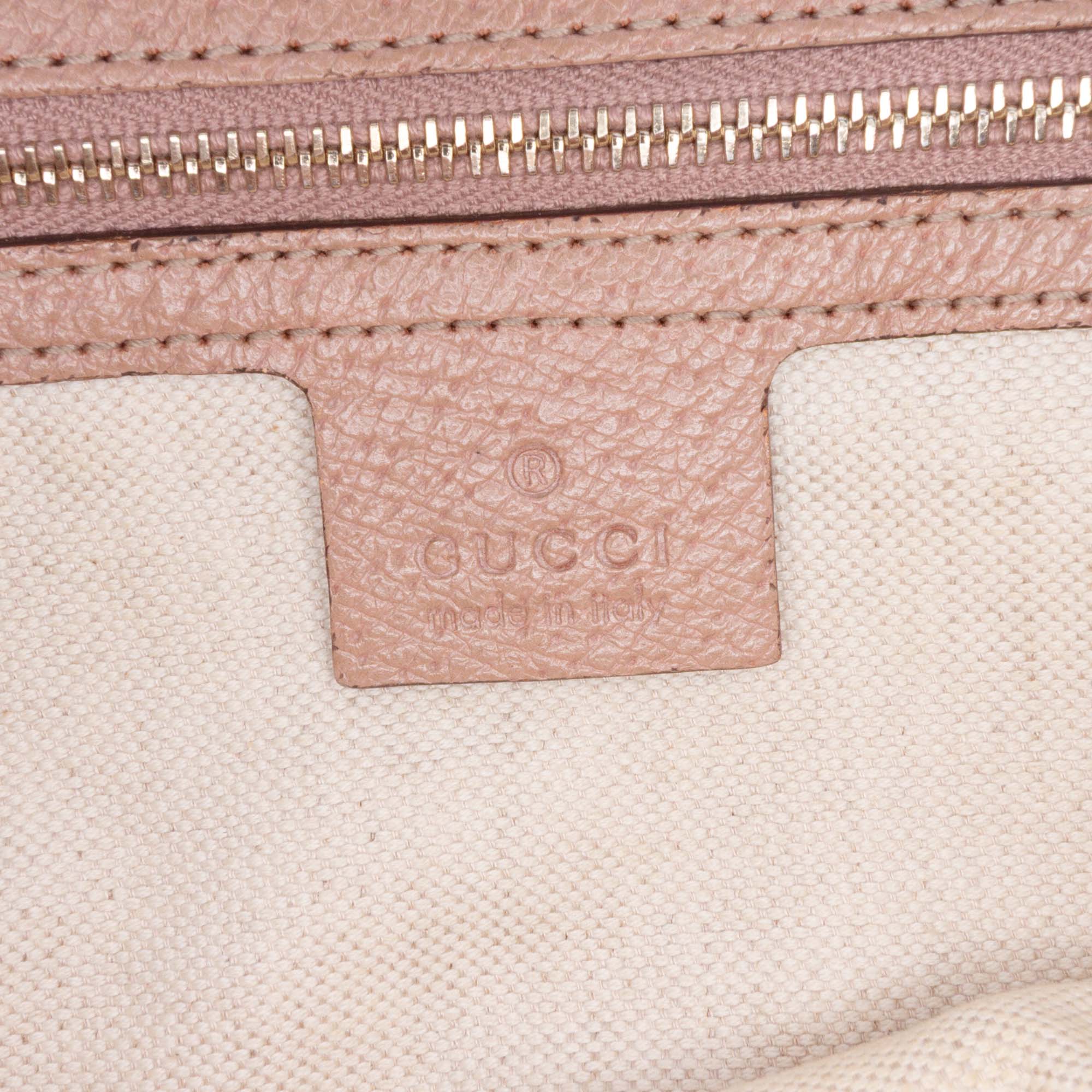 GG Canvas and Leather Bree Tote