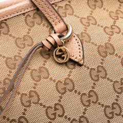 GG Canvas and Leather Bree Tote
