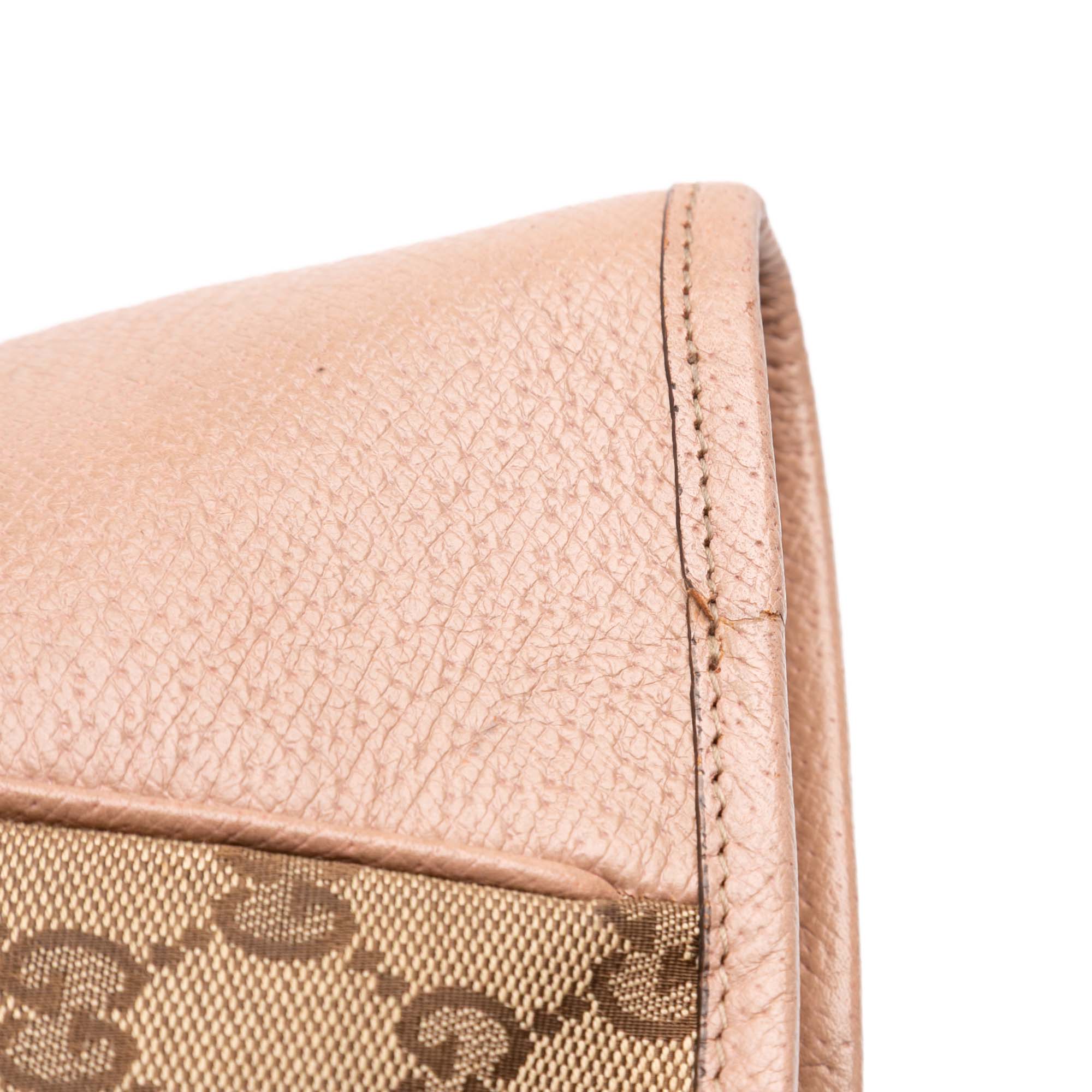 GG Canvas and Leather Bree Tote
