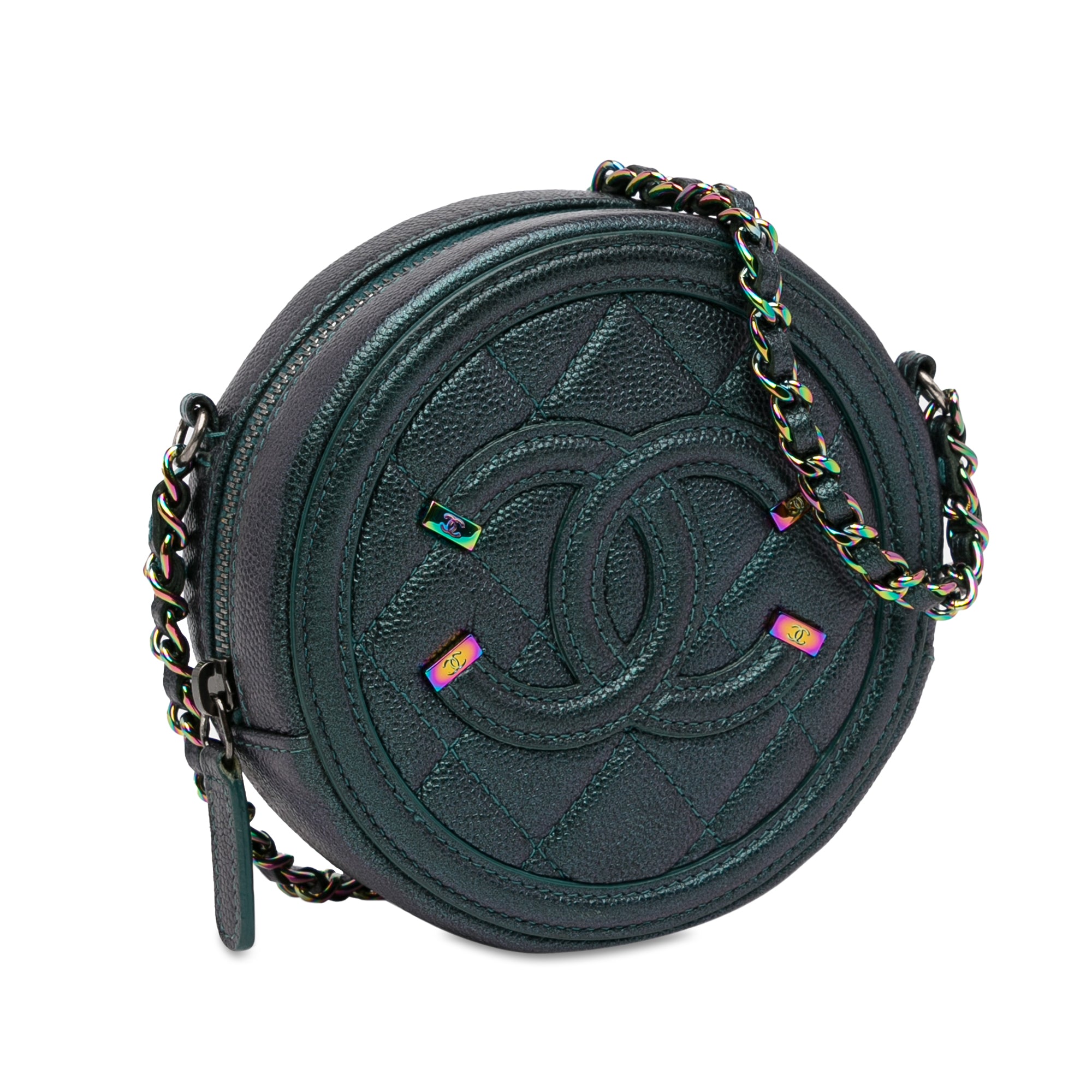 Caviar CC Filigree Round Crossbody_1