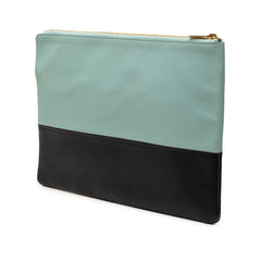 Bicolor Lambskin Solo Clutch