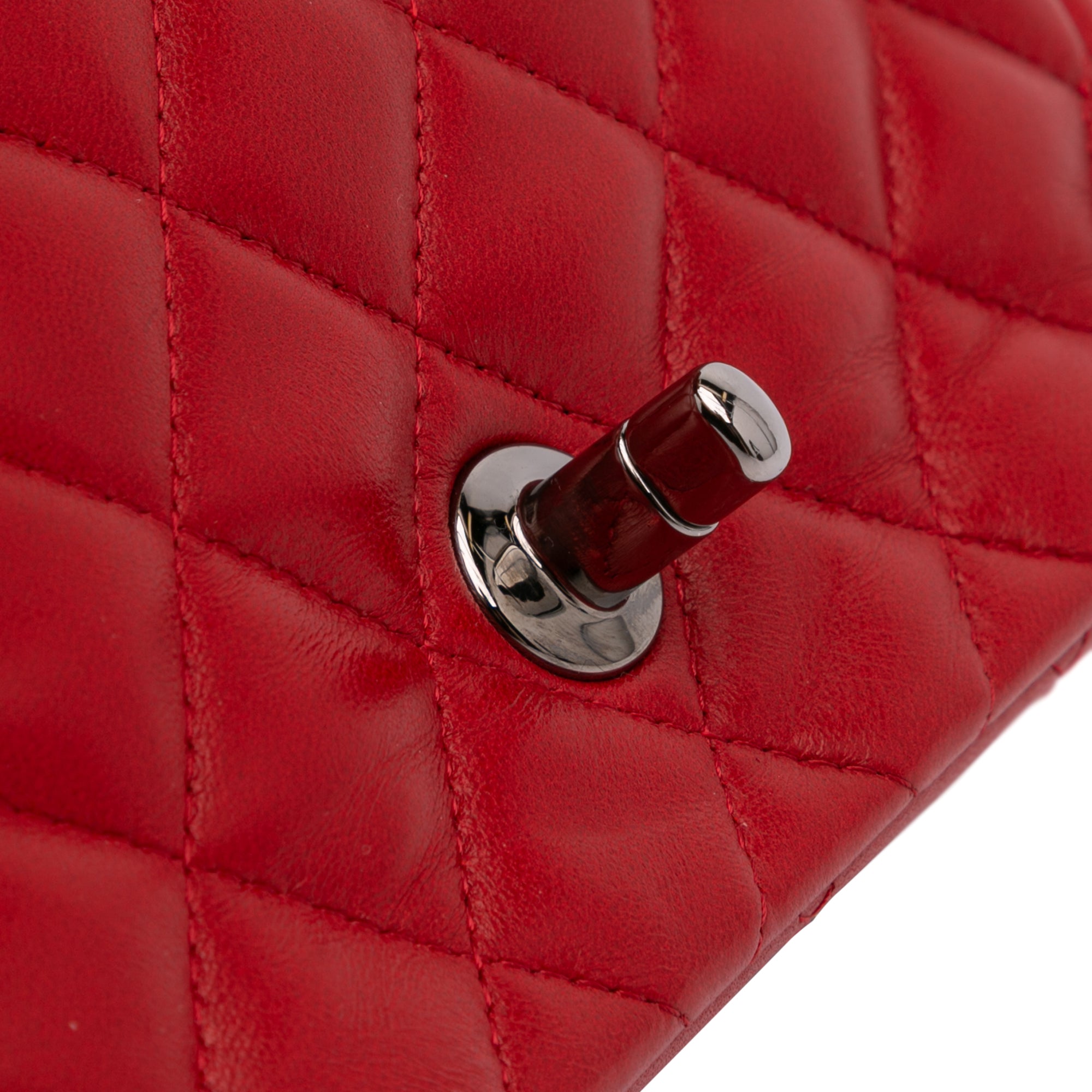 Mini Square Classic Lambskin Single Flap