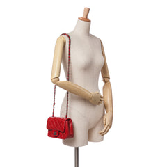 Mini Square Classic Lambskin Single Flap