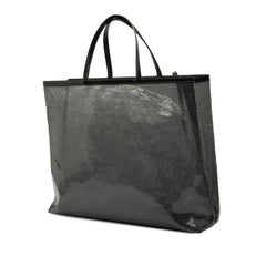 Large Sequined Mesh Logo Tote