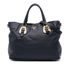 Soft Calfskin Open Convertible Shopping Tote